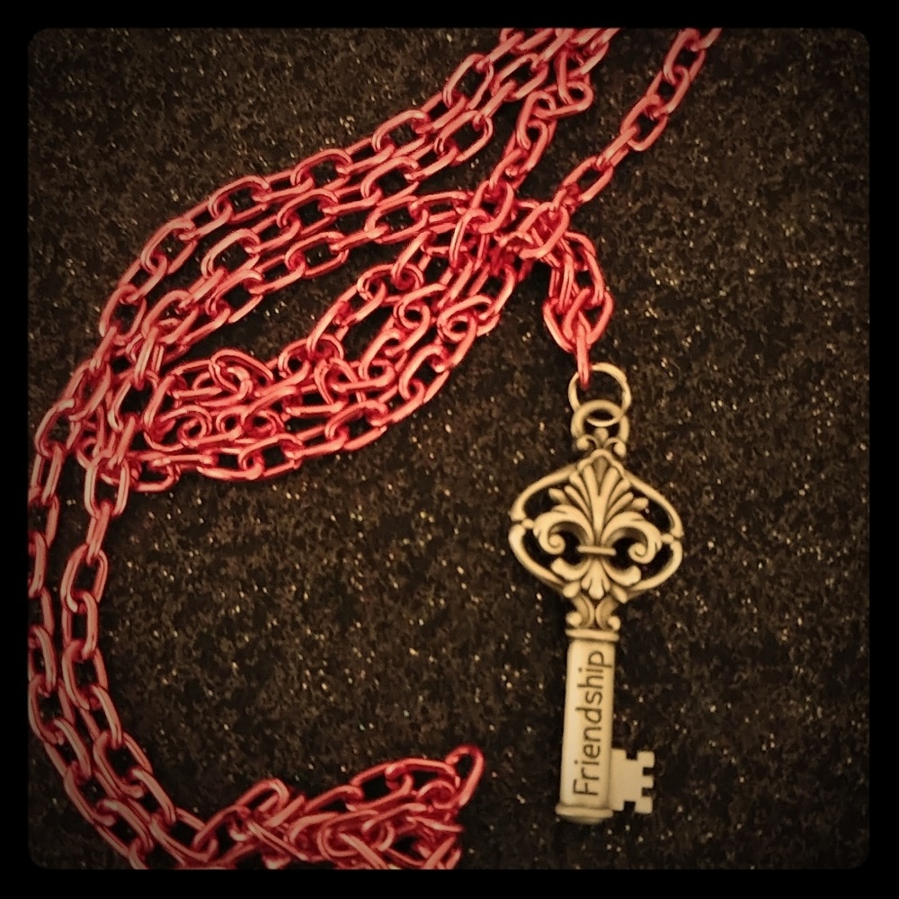 "Frienship" Key charm Necklace